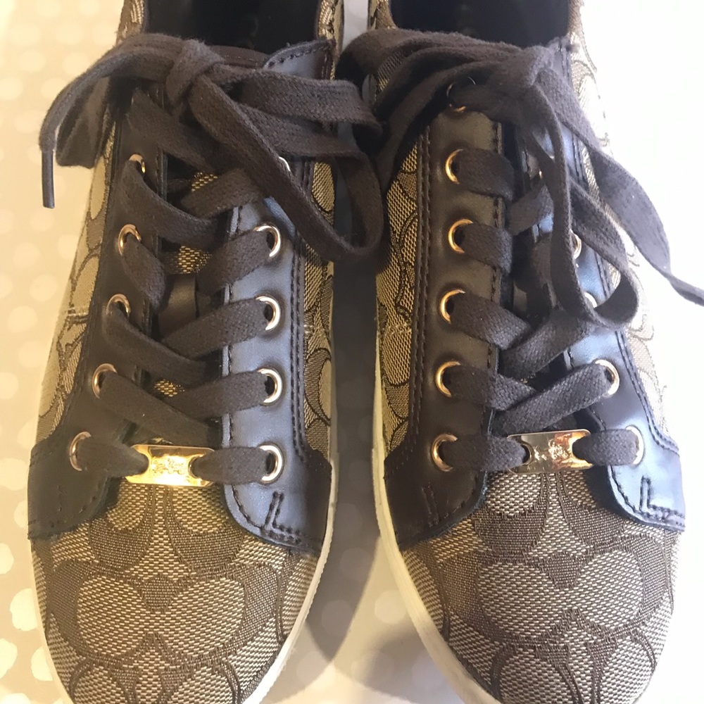Coach logo shoes size 8.5 -new!